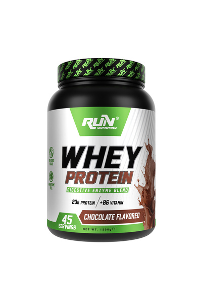 Run Nutrition بروتين مصل اللبن - 1500 جرام - بنكهة الشوكولاتة - 45 حصة