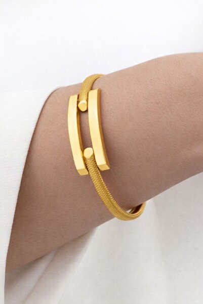 Çgk Çiğdem Gürel Kuyumculuk 8K Altın Kaburga Kelepçe Bilezik – Gösterişli ve ...