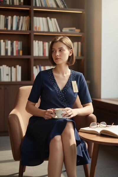 Cristina şifon elbise boncuklu