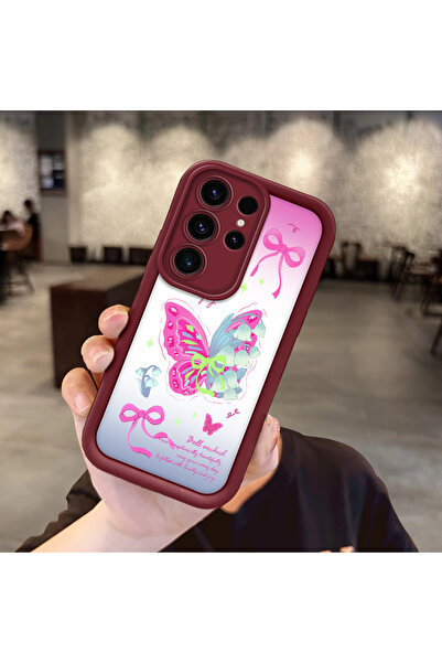 Hontinga حافظة هاتف ملونة متوافقة مع سامسونج جالاكسي إس 23 ألترا مصنوعة من ما...