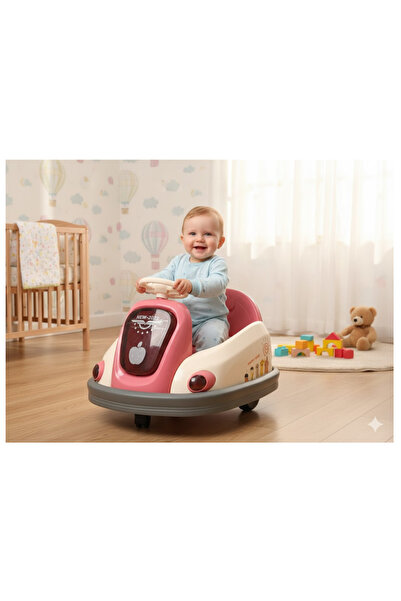 LAOBAN Kids Electric Ride-On Car - 360 Degree Bumper Car with LED Lights, Fun Drifting and High Safety pink