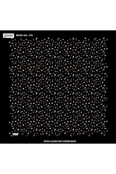 REYYAN قماش يمني داخلي من الحرير المعطر بتصميم زهور مطرزة 100×100 سم للهدايا