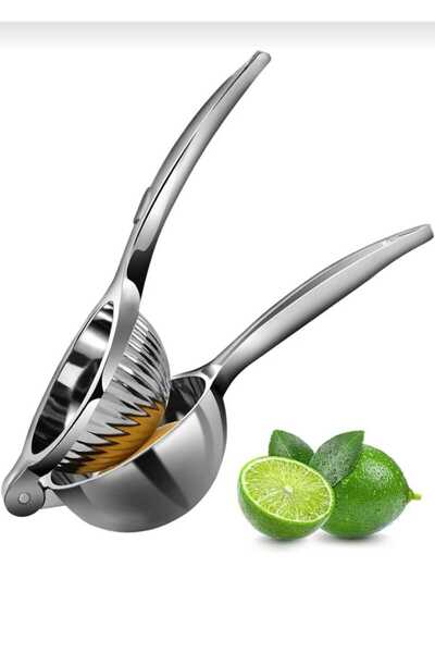 elfnur Stainless Steel Lemon Squeezer Citrus Juicer (Large Size)