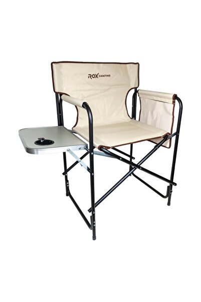 selim uyar kamp metal Rox Camping Fonksiyonel Sehbalı Kamp Sandalyesi -Bej