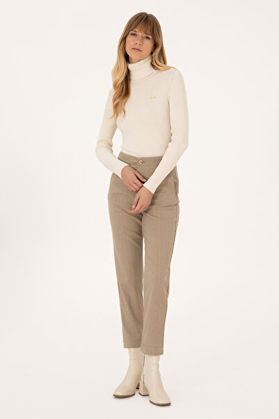 U.S. Polo Assn. Women's Camel Canvas Pants 50309281-Vr015