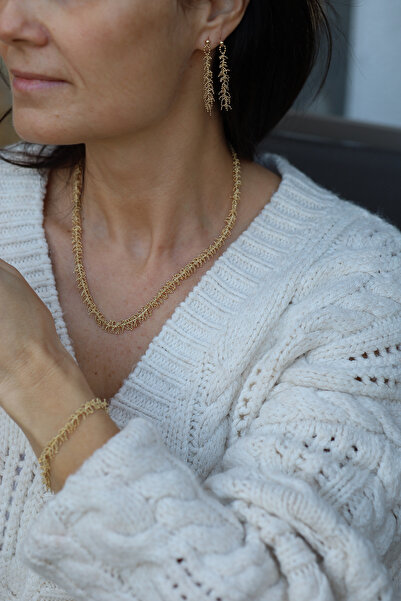 Yenigün Kuyumculuk 14 Ayar Altın İtalyan Püsküllü Set SET32262