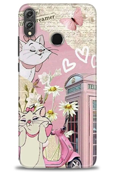 Rulet Aksesuar غطاء متوافق مع هاتف هواوي هونر 8X HD مطبوع - غطاء سيليكون مصمم...