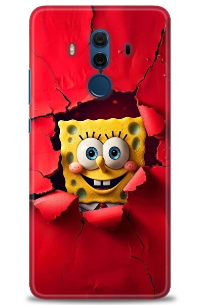 Rulet Aksesuar غطاء متوافق مع هاتف هواوي ميت 10 برو HD مطبوع - غطاء سيليكون م...