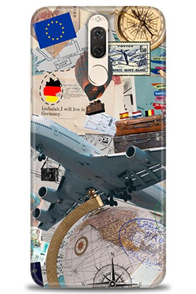 Rulet Aksesuar غطاء متوافق مع هاتف هواوي ميت 10 لايت HD مطبوع - غطاء سيليكون ...