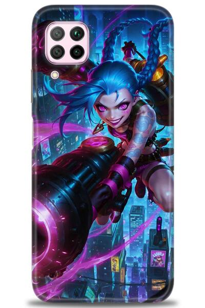 Rulet Aksesuar غطاء متوافق مع هاتف هواوي P40 لايت HD مطبوع - غطاء سيليكون بتص...