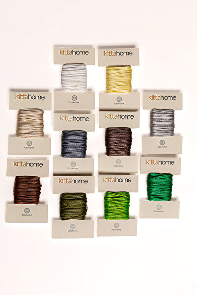 GenelTedarik 10 Adet Mumlu İp Seti - 3'er Metre - Takı, Bileklik, Makrome, Ho...