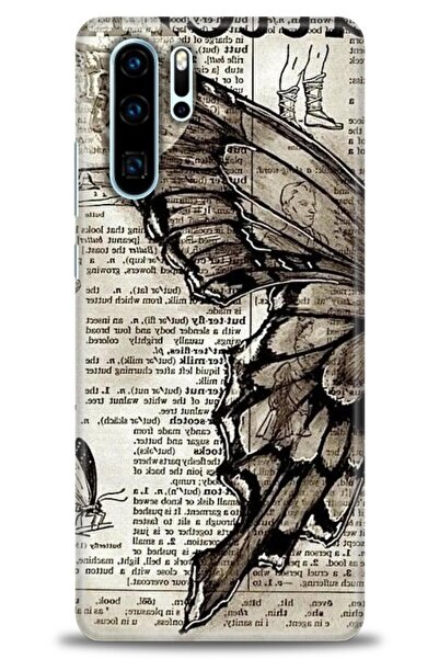 Rulet Aksesuar غطاء متوافق مع هاتف هواوي P30 Pro HD مطبوع - غطاء سيليكون بتصم...