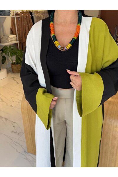 Acr Üç Renkli Modal Kumaş Kimono