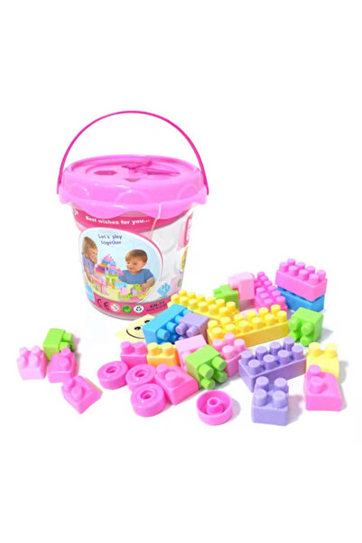 TOY LAND Kids Building Blocks Set in Storage Bucket – Educational Construction Toy