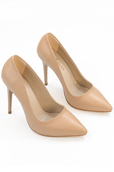 l lugshoes ayakkabı Pantofi clasici cu toc pentru femei Nude 7040