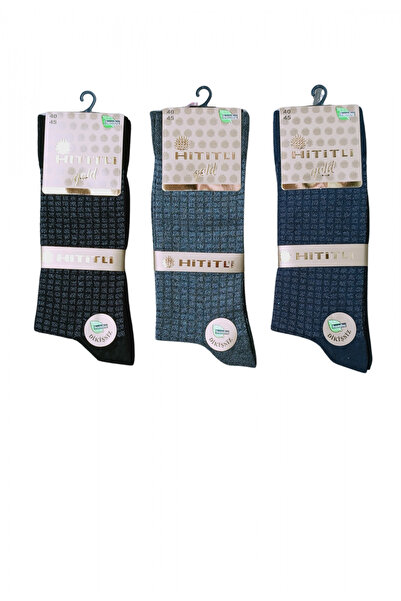 Generic Brand Hititli Gold Stitch-Free Patterned Bamboo Men's Socks Assorted ...