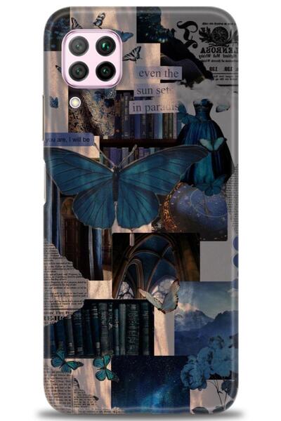 Rulet Aksesuar غطاء متوافق مع هاتف هواوي P40 لايت HD مطبوع - غطاء سيليكون بتص...