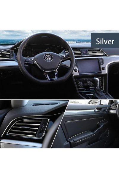 Generic Brand Car Decoration Strip 5 Meters Flexible Pvc Trim Strip Easy Installation Car Interior Decoration Tape