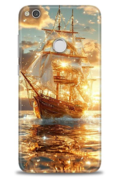 Rulet Aksesuar غطاء متوافق مع هاتف هواوي P9 لايت 2017 HD مطبوع - غطاء سيليكون...