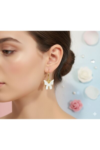 Generic Brand Gold Color Elegant Butterfly Women's Earrings