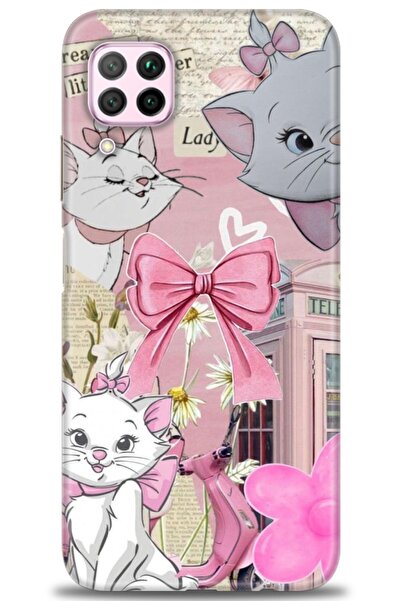 Rulet Aksesuar غطاء متوافق مع هاتف هواوي P40 لايت HD مطبوع - غطاء سيليكون مصم...