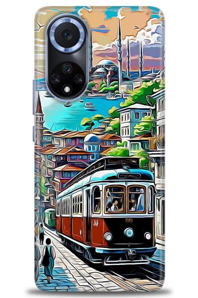 Rulet Aksesuar غطاء متوافق مع هاتف هواوي هونر مطبوع HD - غطاء سيليكون بتصميم ...