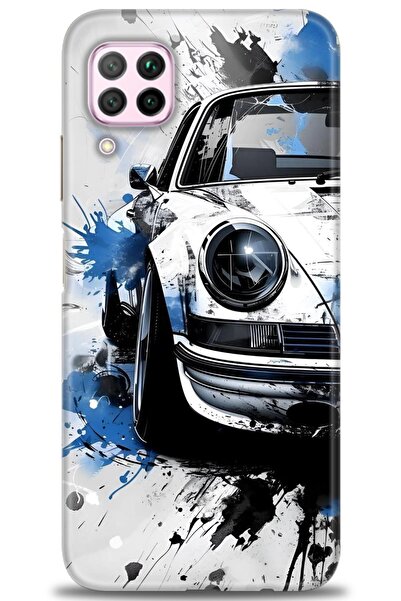 Rulet Aksesuar غطاء متوافق مع هاتف هواوي P40 لايت HD مطبوع - غطاء سيليكون مصم...