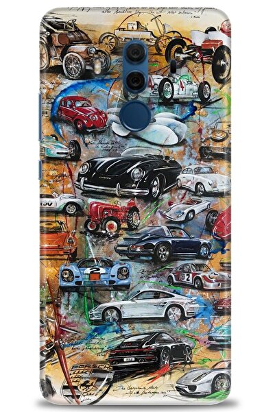 Rulet Aksesuar غطاء متوافق مع هاتف هواوي ميت 10 برو HD مطبوع - غطاء سيليكون م...