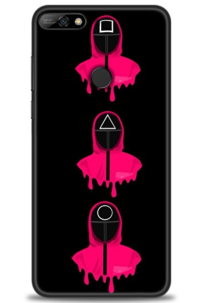 Rulet Aksesuar غطاء متوافق مع هاتف هواوي Y7 2018 HD مطبوع - غطاء سيليكون مصمم...