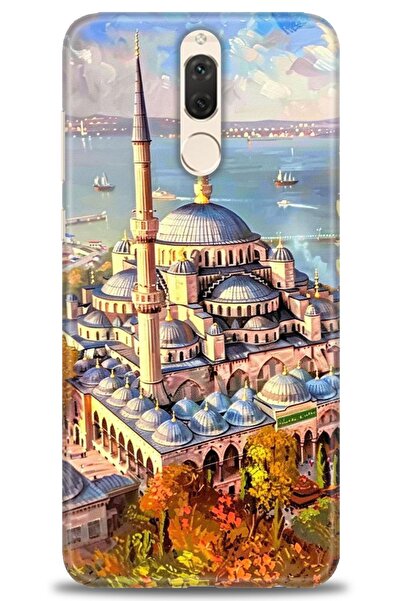 Rulet Aksesuar غطاء متوافق مع هاتف هواوي ميت 10 لايت HD مطبوع - غطاء سيليكون ...