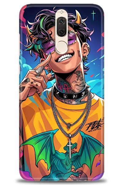 Rulet Aksesuar غطاء متوافق مع هاتف هواوي ميت 10 لايت HD مطبوع - غطاء سيليكون ...