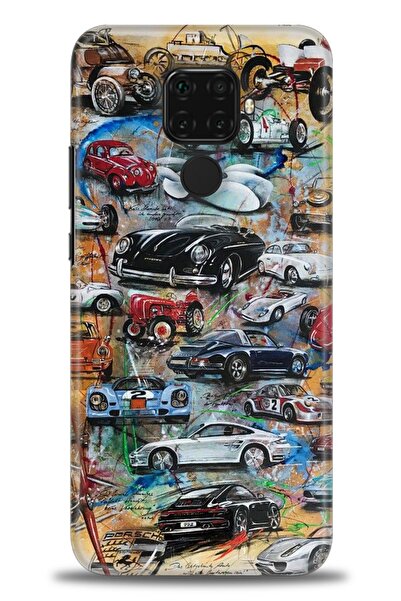 Rulet Aksesuar غطاء متوافق مع هاتف هواوي ميت 30 لايت HD مطبوع - غطاء سيليكون ...