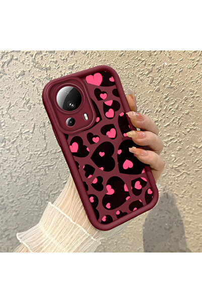 Hontinga حافظة هاتف ملونة من السيليكون متوافقة مع هاتف Xiaomi Mi 13 Lite مضاد...