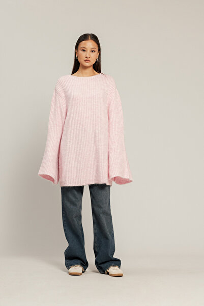 Nisan Pulover tricotat supradimensionat cu decupaje