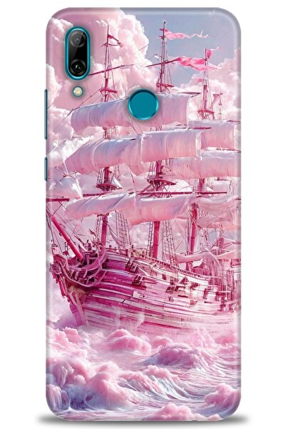 Rulet Aksesuar غطاء متوافق مع هاتف هواوي بي سمارت 2019 HD مطبوع - غطاء سيليكو...