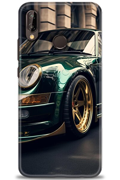 Rulet Aksesuar غطاء متوافق مع هاتف هواوي P20 لايت HD مطبوع - غطاء سيليكون بتص...