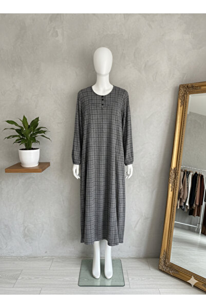 fariza tekstil Lizzy Winter Fabric Piece Robe Hijab Dress