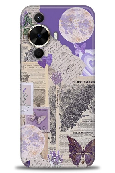 Rulet Aksesuar غطاء متوافق مع هاتف هواوي نوفا 12S HD مطبوع - غطاء سيليكون مصم...