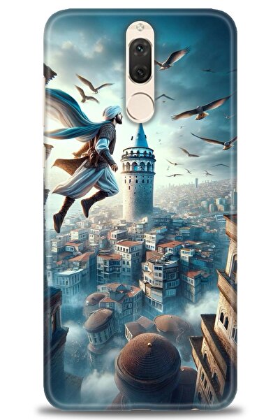 Rulet Aksesuar غطاء متوافق مع هاتف هواوي ميت 10 لايت HD مطبوع - غطاء سيليكون ...