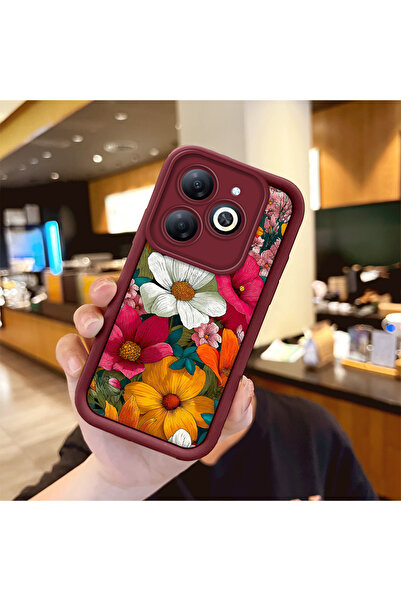 Hontinga حافظة هاتف ملونة من مادة السيليكون المتوافقة مع هاتف Infinix Smart 8...