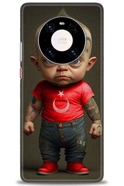 Rulet Aksesuar غطاء متوافق مع هاتف هواوي ميت 40 برو HD مطبوع - غطاء سيليكون م...