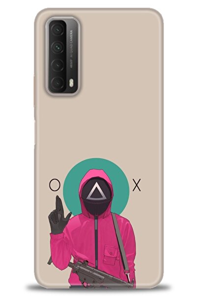 Rulet Aksesuar غطاء متوافق مع هاتف هواوي بي سمارت 2021 HD مطبوع - غطاء سيليكو...