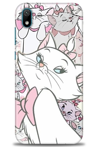 Rulet Aksesuar حافظة متوافقة مع هاتف هواوي Y5 2019 HD مطبوع + واقي شاشة سيرام...