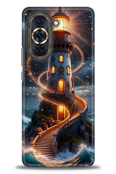 Rulet Aksesuar غطاء متوافق مع هاتف هواوي نوفا 10 HD مطبوع - غطاء سيليكون مصمم...