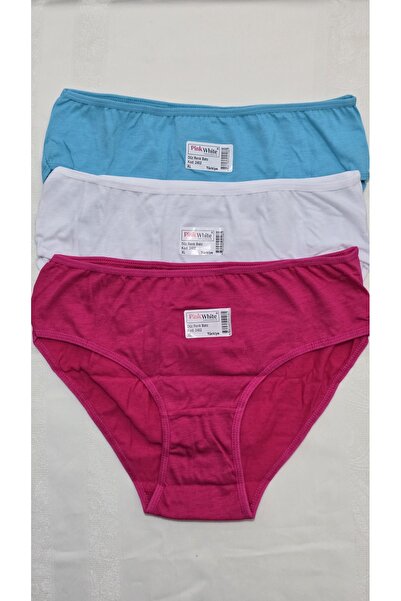 Macal Pink White Underwear Women's Panties Set of 3 2505