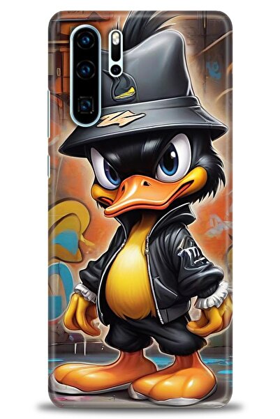 Rulet Aksesuar غطاء متوافق مع هاتف هواوي P30 Pro HD مطبوع - غطاء سيليكون بتصم...