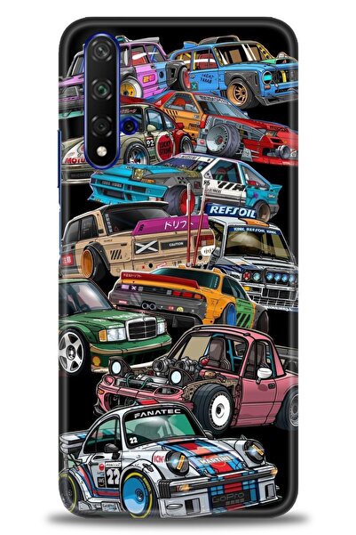 Rulet Aksesuar غطاء متوافق مع هاتف هواوي هونر مطبوع HD - غطاء سيليكون بتصميم ...