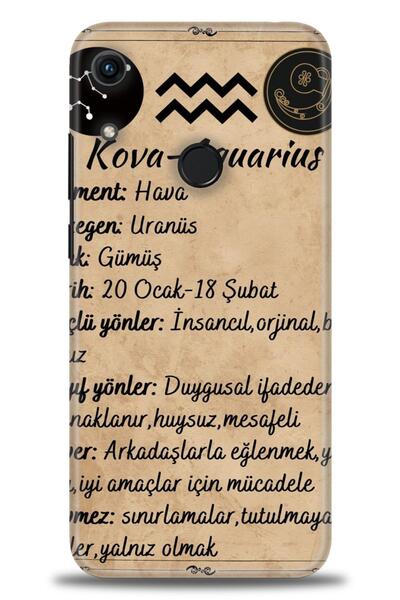 Rulet Aksesuar غطاء متوافق مع هاتف هواوي هونر 8A HD مطبوع - غطاء سيليكون بتصم...