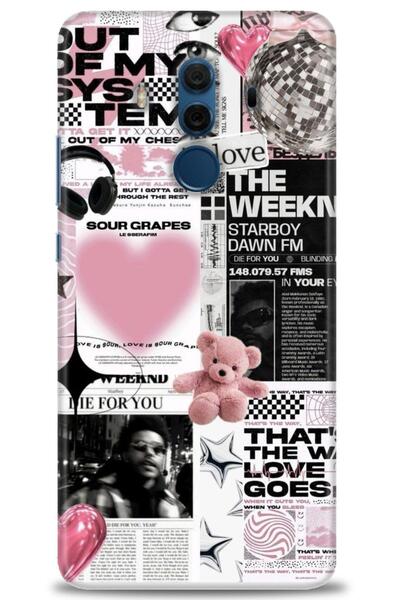 Rulet Aksesuar غطاء متوافق مع هاتف هواوي ميت 10 برو HD مطبوع - غطاء سيليكون م...