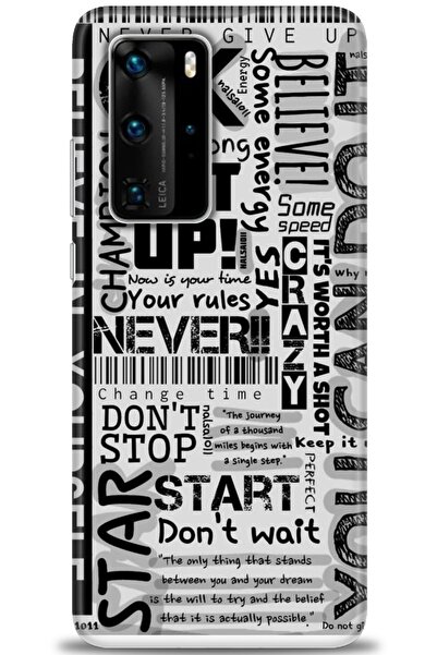 Rulet Aksesuar غطاء متوافق مع هاتف هواوي P40 Pro HD مطبوع - غطاء سيليكون مصمم...